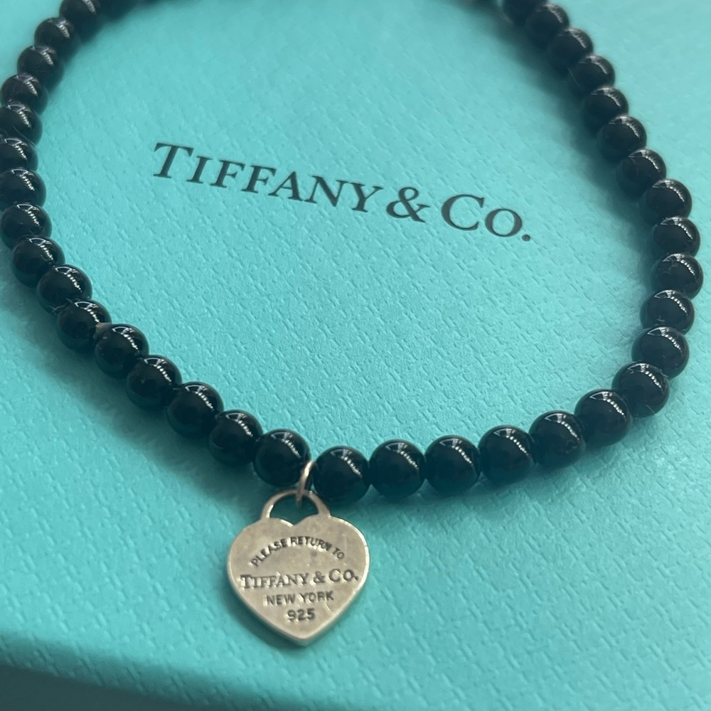 Tiffany black beaded bracelet
